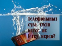 Телефоныңыз суға түсіп кетсе не істеу керек?